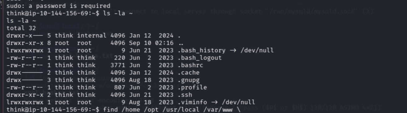 Think account permissions and home-directory enumeration